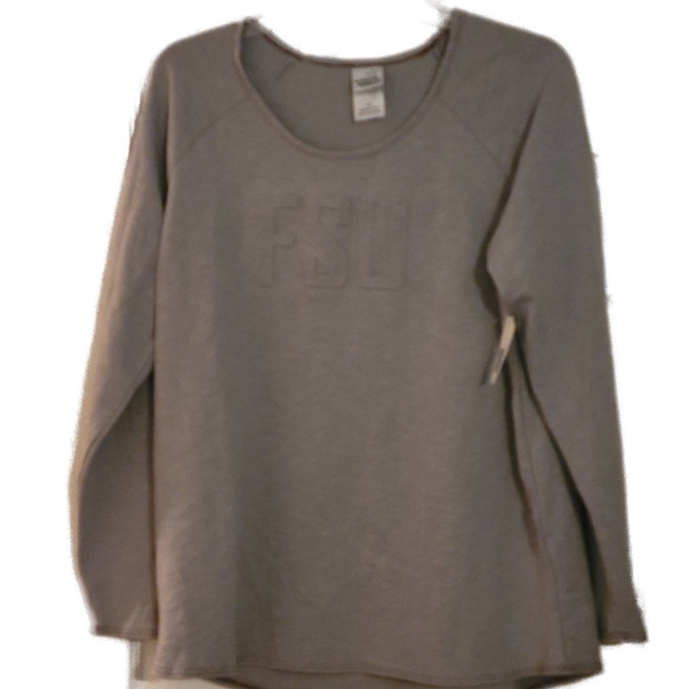 FSU Shirt Womens‎ Large Creative Apparel Concepts Gray Embossed Logo NCAA Casual